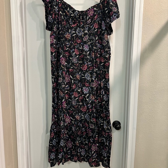 Lane Bryant Midi Floral Dress Size 24 - Picture 10 of 12